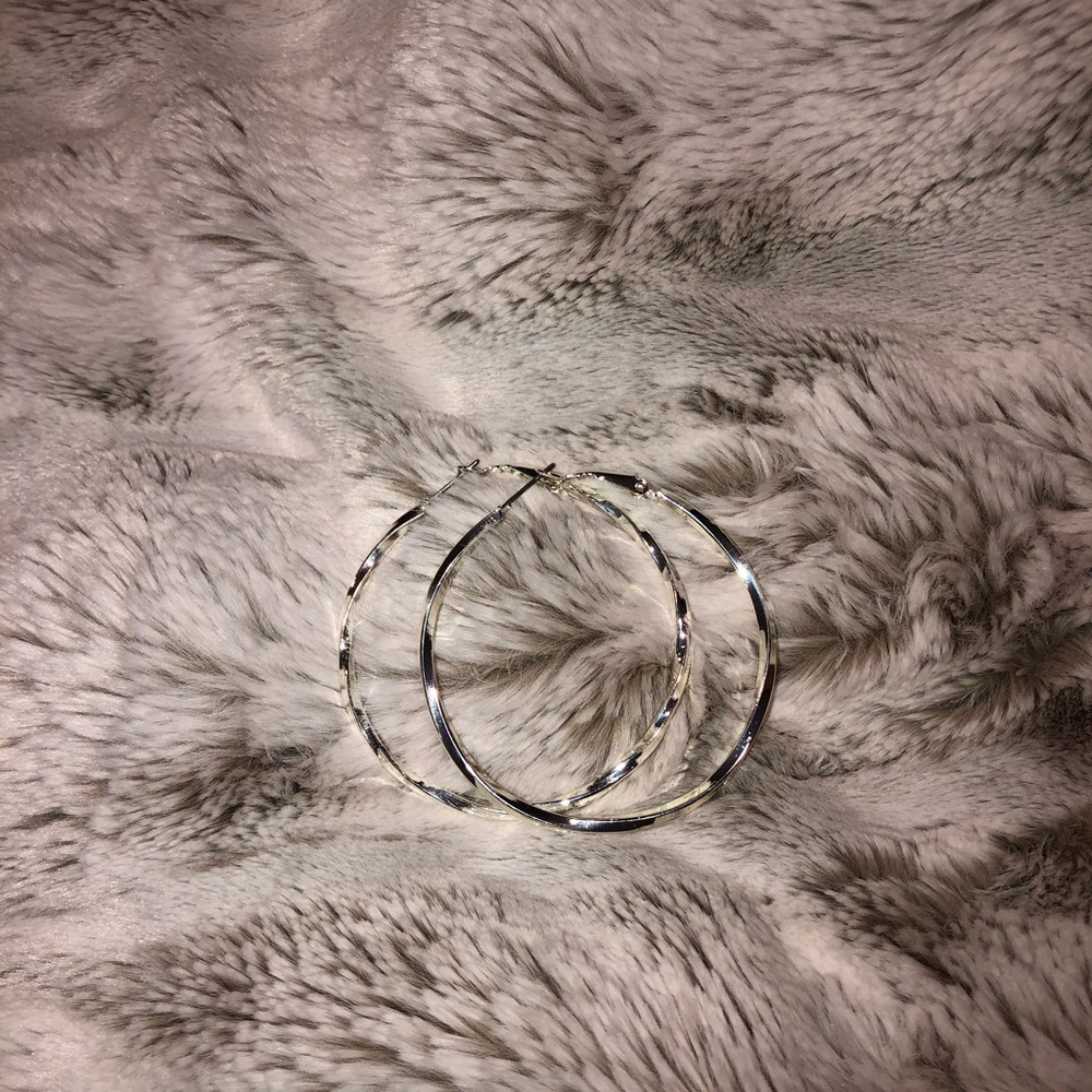 Silver Hoop Earrings